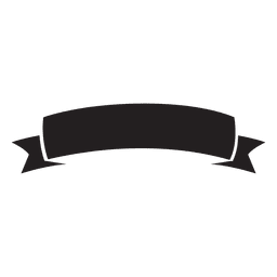 Ribbon label emblem with silhouette PNG Design Transparent PNG