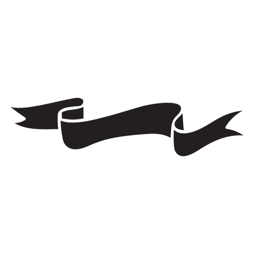 Emblema da etiqueta com fita preta ondulada Desenho PNG