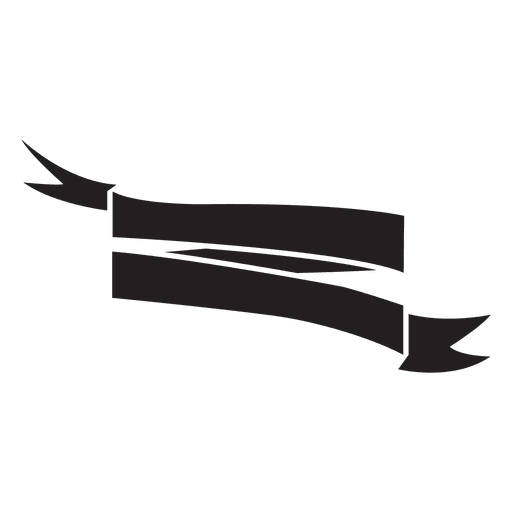 Emblem mit zwei Bändern PNG-Design