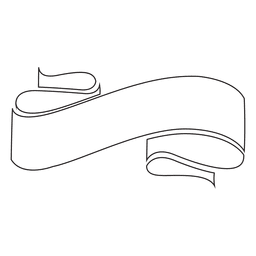 Wave ribbon label emblem PNG Design
