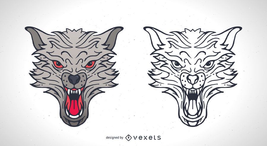 Dos vectores de lobo Dos vectores de lobo