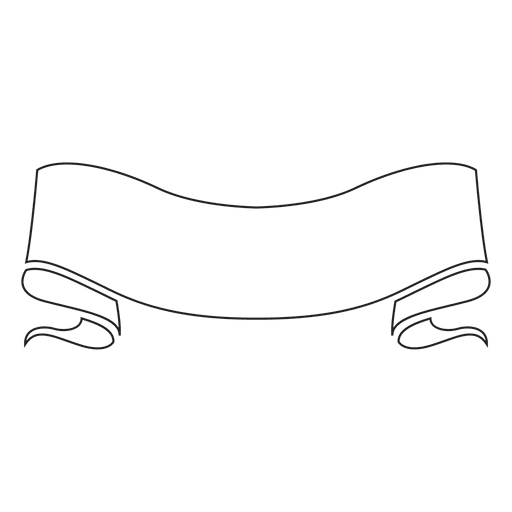 Emblema de etiqueta de cinta de capa con curvas Diseño PNG