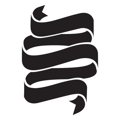 Five layers ribbon label emblem PNG Design