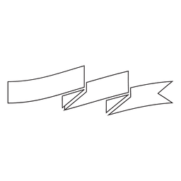 Emblema de etiqueta de fita dobrada Desenho PNG