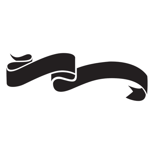Emblema de etiqueta de cinta con curvas Diseño PNG