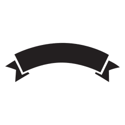 Retro-Silhouette des Bandetikettenemblems PNG-Design