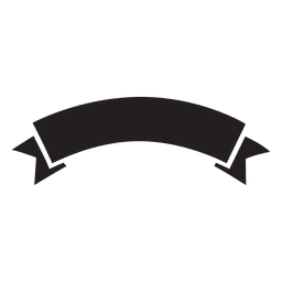 Ribbon label emblem retro silhouette