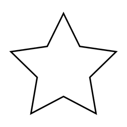Icono de trazo de cielo estrella Transparent PNG