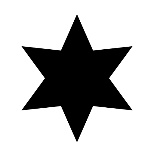 Ícone do hexagrama estrela do céu Desenho PNG