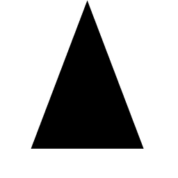 Triângulo isósceles Desenho PNG