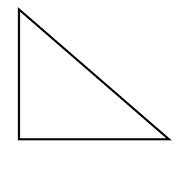 Trazo de forma de triángulo Diseño PNG