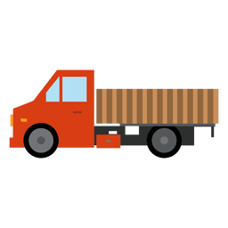 LKW tragen rot PNG-Design