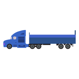 Carga logística de camiones azules Diseño PNG