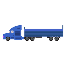 Carga logística do caminhão azul Desenho PNG