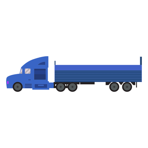 Carga log?stica de camiones azules Diseño PNG