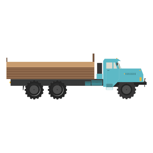Carga logística de camiones Diseño PNG