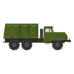 Militäre Silhouette des Lastwagens PNG-Design