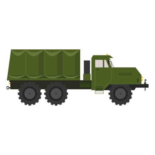 Militäre Silhouette des Lastwagens PNG-Design