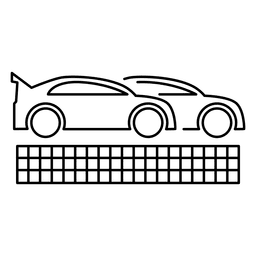 Rennwagen Rennübersicht PNG-Design