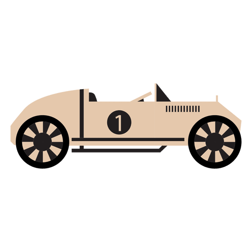 Carreras de coches de carreras de estilo antiguo Diseño PNG