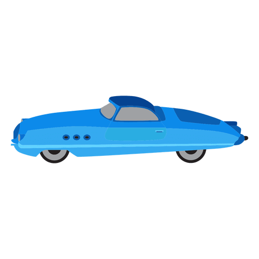 Blaue Rennwagenillustration PNG-Design