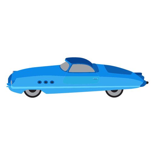 Blue race car illustration PNG Design