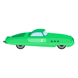 Download Retro Green Race Car Transparent Png Svg Vector File