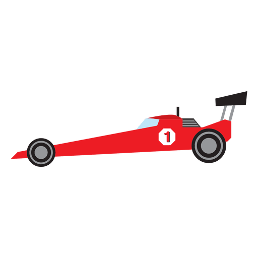 Formula One racing car cartoon PNG Design