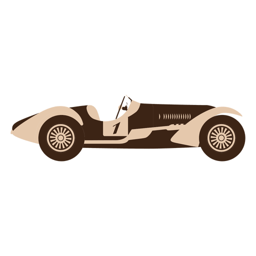 Carrera de coches de carreras de velocidad vintage Diseño PNG