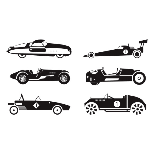 Design PNG E SVG De Carros De Corrida Planos Para Camisetas