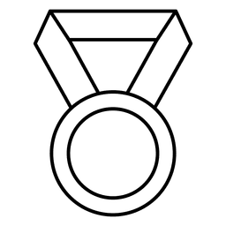 Icono de ganador del campeonato de medalla de trofeo Diseño PNG