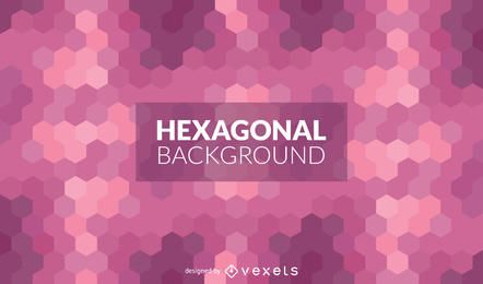 Fundo hexagonal rosa