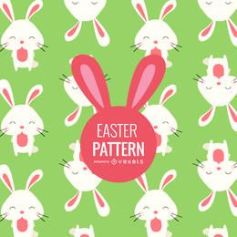 Flat Easter bunnies pattern