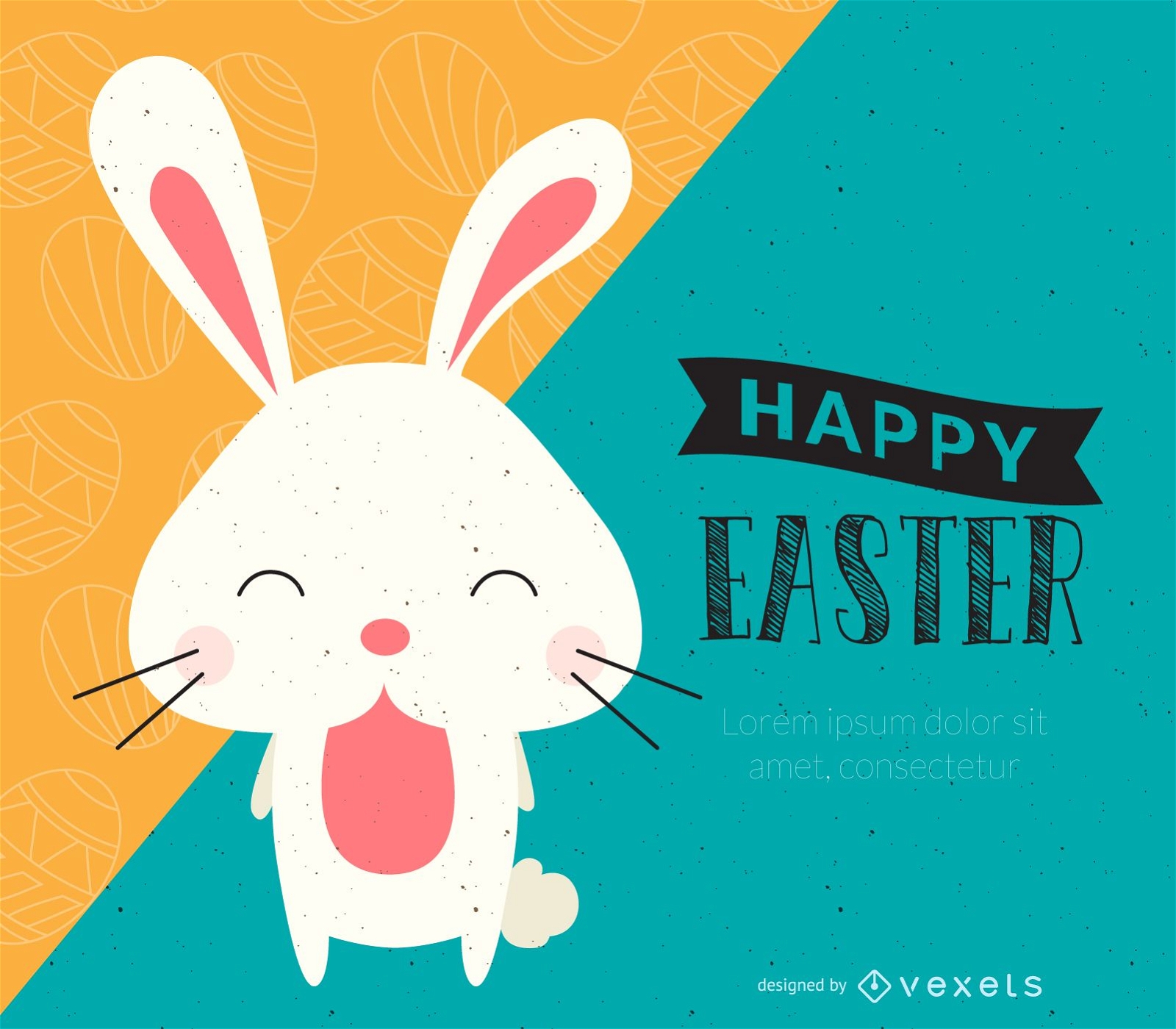 Happy Easter illustrated design