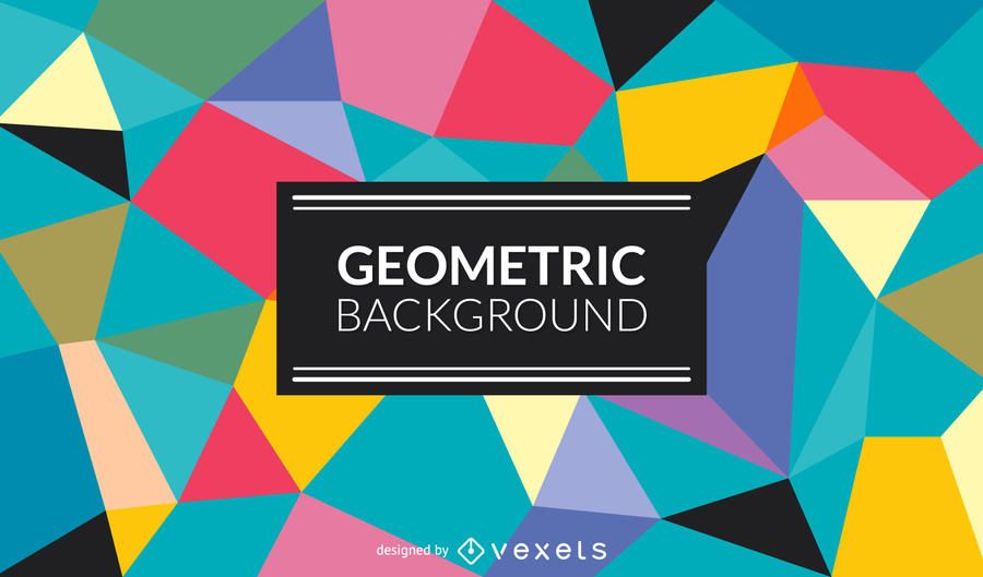 Polygonal background in colorful tones Polygonal background in colorful tones