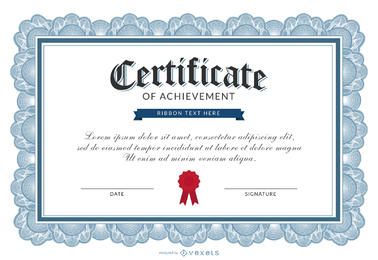 Certificate Of Achievement Template Vector Download