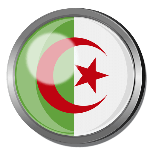 Algerien Flaggenabzeichen PNG-Design