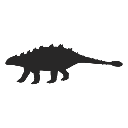 Silueta de ankylosaurus Diseño PNG
