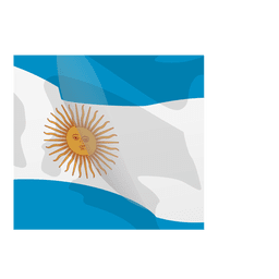 Argentina flag cartoon PNG Design