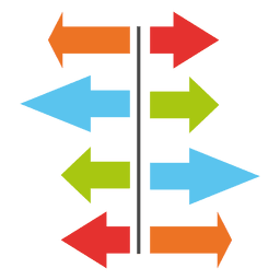 Gráfico de flechas Diseño PNG