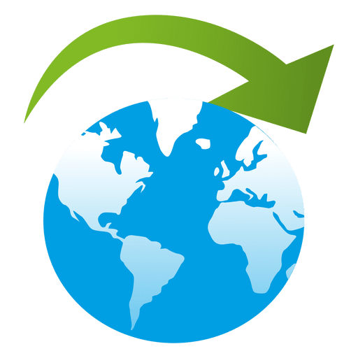 Pfeil Auf Dem Globus Transparenter Png Und Svg Vektor