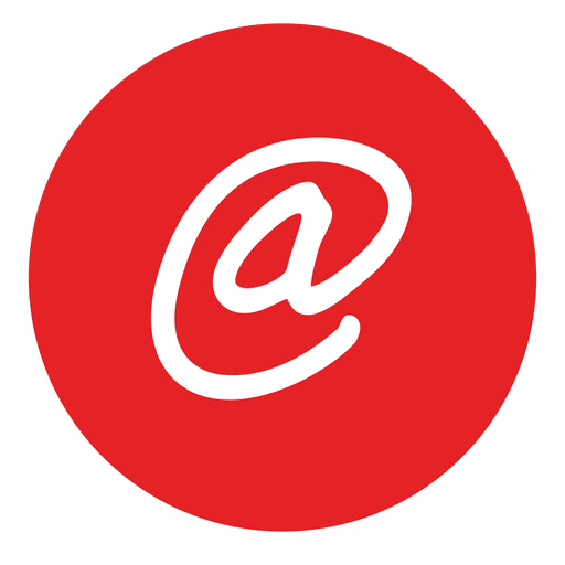 Bei E-Mail-Runde Symbol PNG-Design