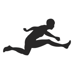 Atleta saltando Diseño PNG