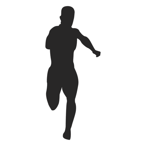 Atleta corredor masculino Desenho PNG