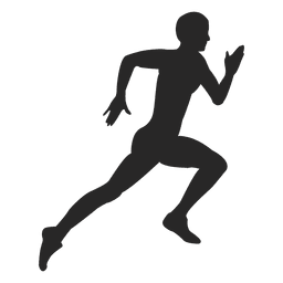 Atleta corriendo duro Transparent PNG