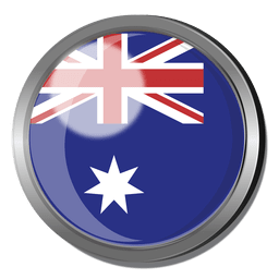 Insignia de la bandera de Australia Diseño PNG