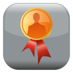 Badge square icon PNG Design