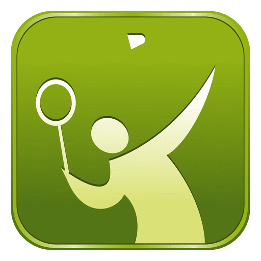 Badminton-Quadrat-Symbol PNG-Design