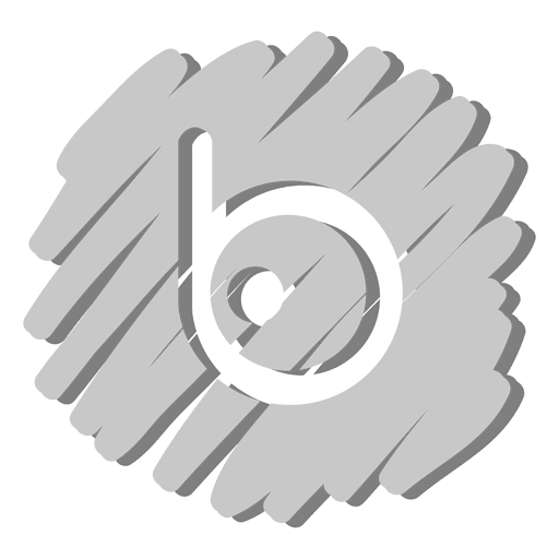 Badoo verzerrtes Symbol PNG-Design