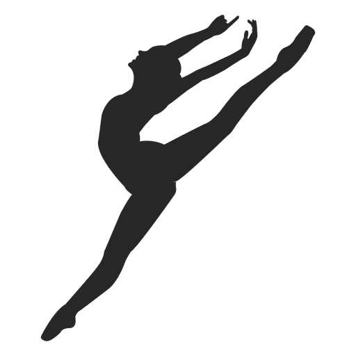 Salto de bailarina de ballet Diseño PNG